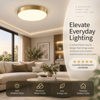 Minimalist Golden LED Chandelier for Corridor & Bedroom