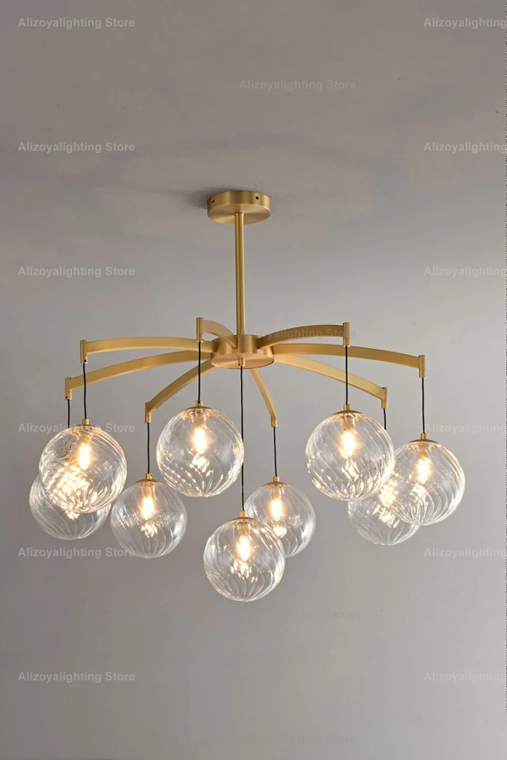 Zoya New Italy Texture Glass Pendant Light Hanging Lamp Lustre Suspension Luminaire Lampen For Dinning Room Living Room Villa