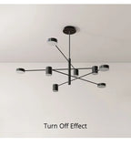 Living Room Chandelier Simple Black Nordic Lighting Creative Personality Net Red Light Restaurant Wrought Iron Lighting