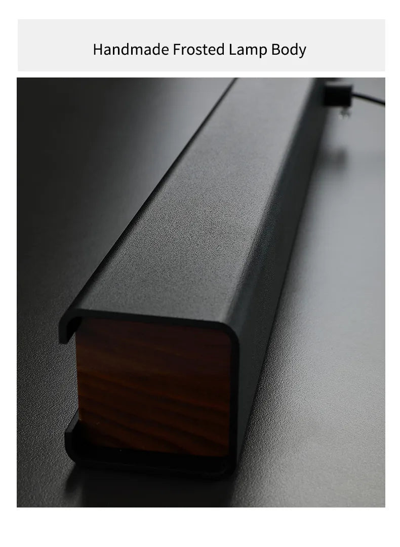 Modern minimalist LED straight strip pendant light, dining table, bar counter, office desk hanging pendant light, home lighting
