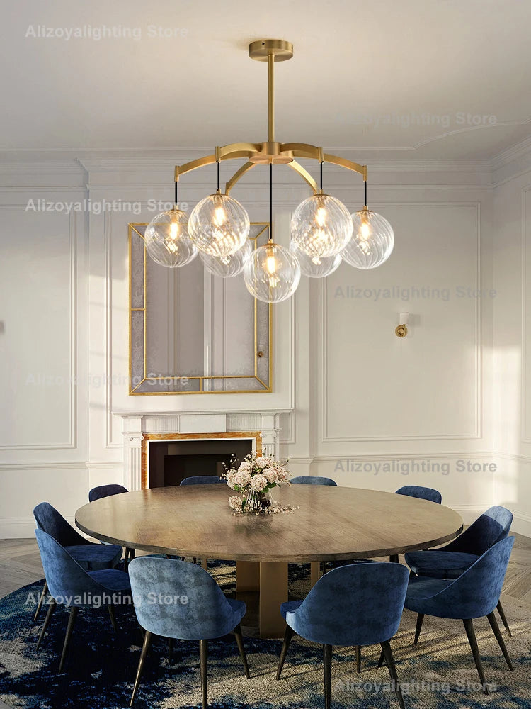 Zoya New Italy Texture Glass Pendant Light Hanging Lamp Lustre Suspension Luminaire Lampen For Dinning Room Living Room Villa