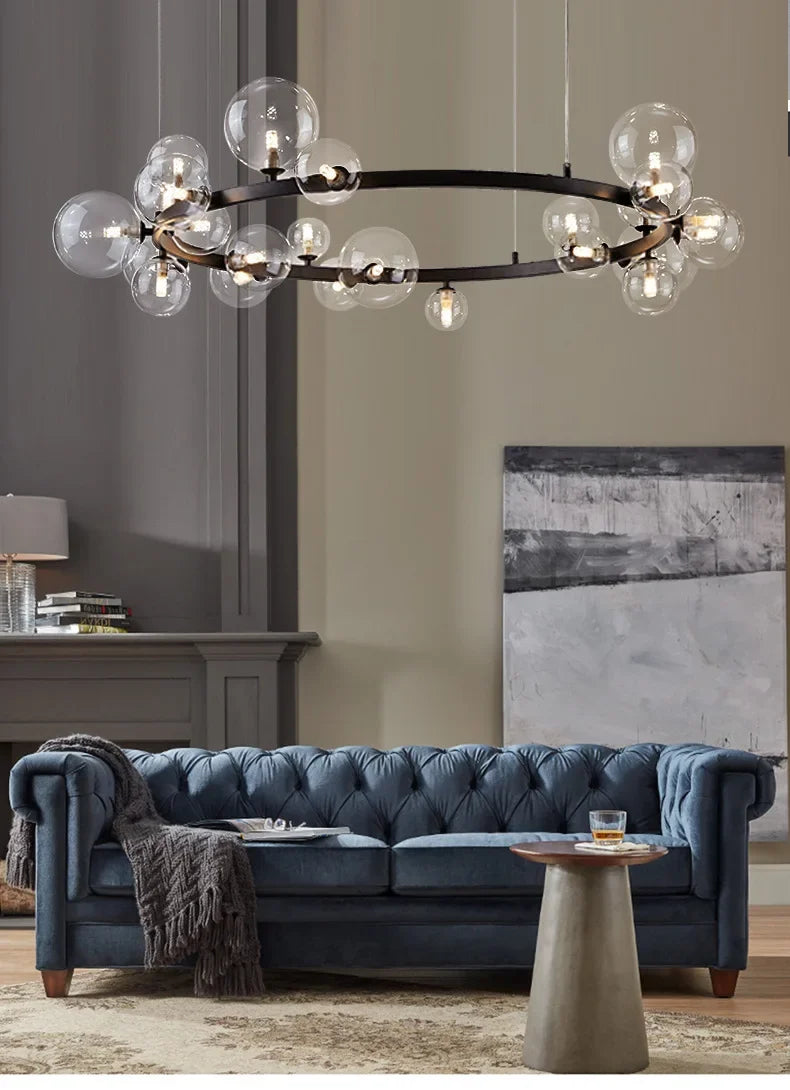 Modern Creative Bubble Chandelier LED Pendant Light Fixture for Living Room Dining Room Bedroom Home Decor Ceiling Lamp