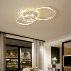 Modern Round Design Living Room Bedroom LED Ceiling Light Golden Ring Light Lighting Decorative Lighting Indoor Chandelier