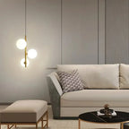 Modern LED Glass Ball LED Pendant Lights Nordic Black Bedroom Hanging Lamp Living Room Dining Decor Lights Fixture