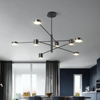 Living Room Chandelier Simple Black Nordic Lighting Creative Personality Net Red Light Restaurant Wrought Iron Lighting
