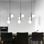 Modern LED Glass Ball LED Pendant Lights Nordic Black Bedroom Hanging Lamp Living Room Dining Decor Lights Fixture