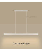 Dining room chandelier Nordic modern lamp dining table bar lamp restaurant lights kitchen lights office company led strip lamps