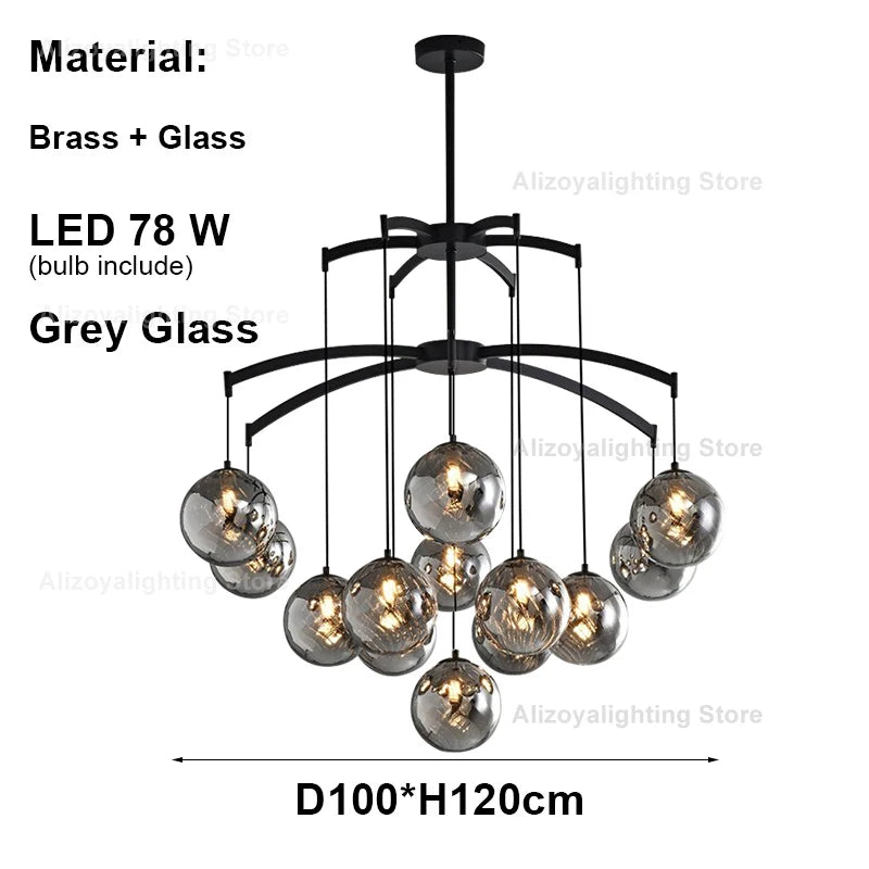 Zoya New Italy Texture Glass Pendant Light Hanging Lamp Lustre Suspension Luminaire Lampen For Dinning Room Living Room Villa