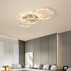 Modern Round Design Living Room Bedroom LED Ceiling Light Golden Ring Light Lighting Decorative Lighting Indoor Chandelier