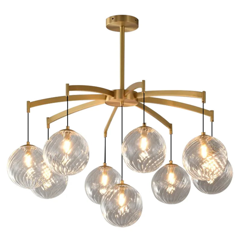 Zoya New Italy Texture Glass Pendant Light Hanging Lamp Lustre Suspension Luminaire Lampen For Dinning Room Living Room Villa