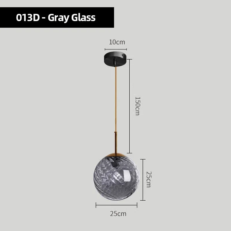 Modern Glass Chandelier Pendant Lights for Bedside Bar Kitchen Restaurant Dining-table Stair Lamp Villa Hotel Home Lighting