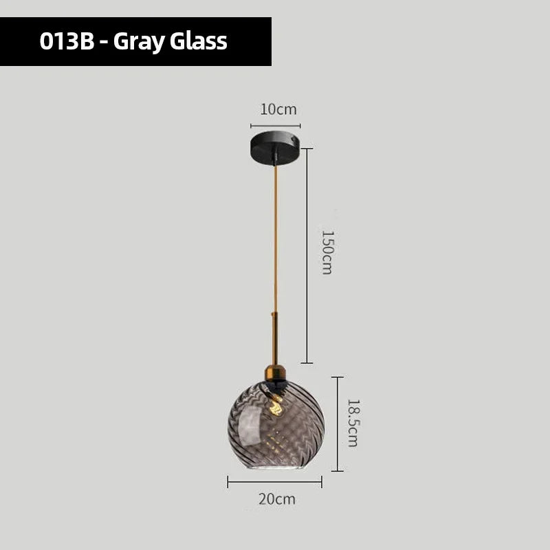 Modern Glass Chandelier Pendant Lights for Bedside Bar Kitchen Restaurant Dining-table Stair Lamp Villa Hotel Home Lighting