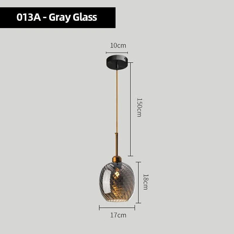 Modern Glass Chandelier Pendant Lights for Bedside Bar Kitchen Restaurant Dining-table Stair Lamp Villa Hotel Home Lighting