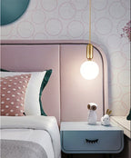 Modern Pendant Light Nordic Minimalist Hanging Lamp Ceiling Decoration Glass Ball Lighting Living Bedroom Dining Room