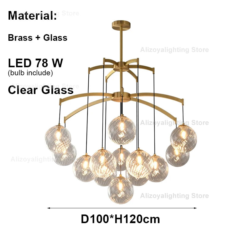 Zoya New Italy Texture Glass Pendant Light Hanging Lamp Lustre Suspension Luminaire Lampen For Dinning Room Living Room Villa
