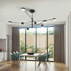 Living Room Chandelier Simple Black Nordic Lighting Creative Personality Net Red Light Restaurant Wrought Iron Lighting