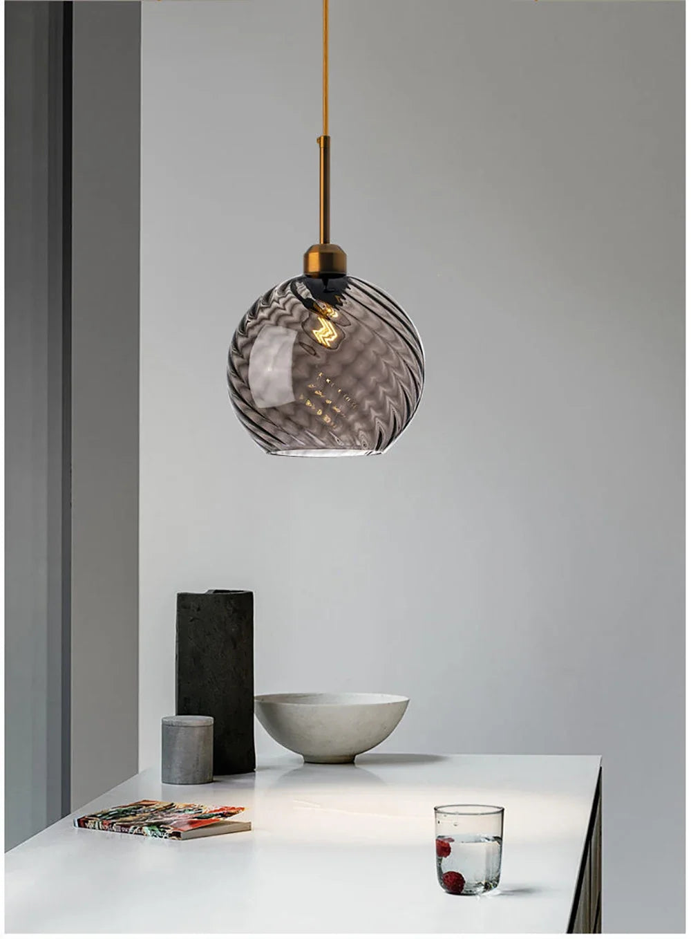 Modern Glass Chandelier Pendant Lights for Bedside Bar Kitchen Restaurant Dining-table Stair Lamp Villa Hotel Home Lighting
