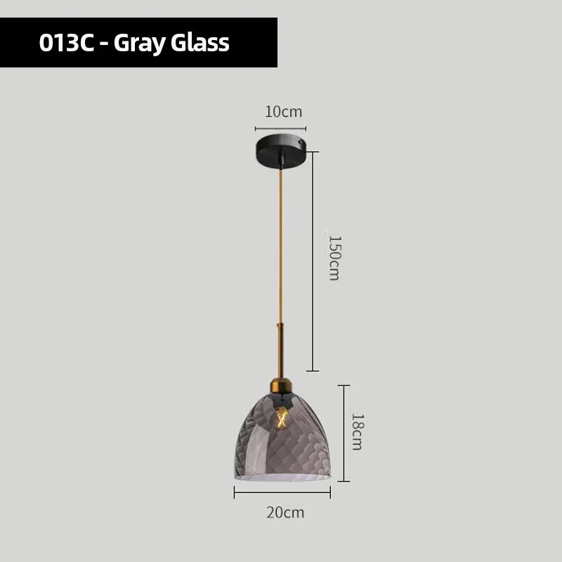Modern Glass Chandelier Pendant Lights for Bedside Bar Kitchen Restaurant Dining-table Stair Lamp Villa Hotel Home Lighting