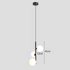 Modern LED Glass Ball LED Pendant Lights Nordic Black Bedroom Hanging Lamp Living Room Dining Decor Lights Fixture