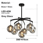 Zoya New Italy Texture Glass Pendant Light Hanging Lamp Lustre Suspension Luminaire Lampen For Dinning Room Living Room Villa
