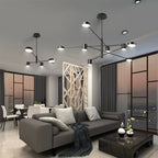 Living Room Chandelier Simple Black Nordic Lighting Creative Personality Net Red Light Restaurant Wrought Iron Lighting