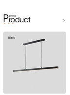 Modern minimalist LED straight strip pendant light, dining table, bar counter, office desk hanging pendant light, home lighting