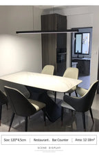Modern minimalist LED straight strip pendant light, dining table, bar counter, office desk hanging pendant light, home lighting