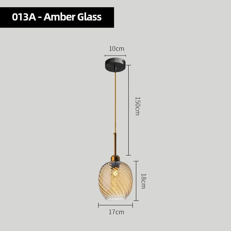 Modern Glass Chandelier Pendant Lights for Bedside Bar Kitchen Restaurant Dining-table Stair Lamp Villa Hotel Home Lighting