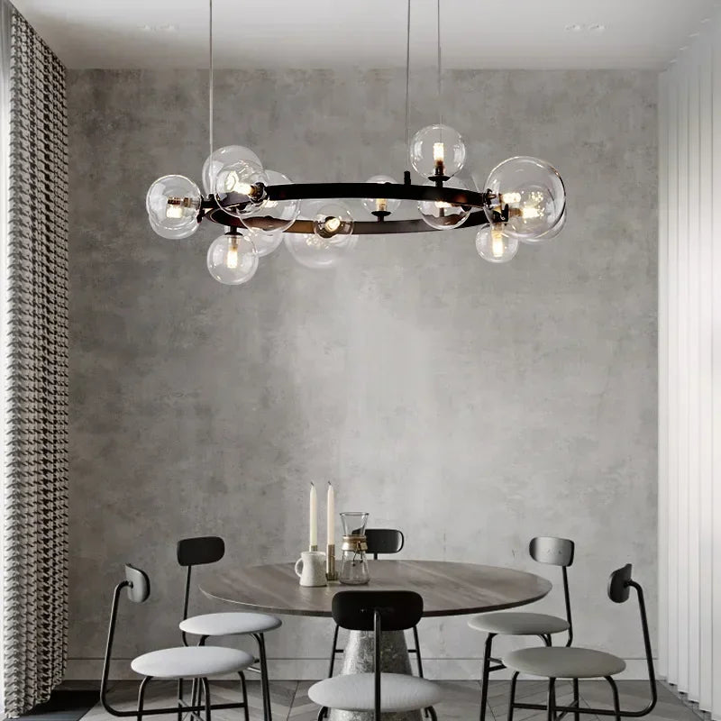 Modern Creative Bubble Chandelier LED Pendant Light Fixture for Living Room Dining Room Bedroom Home Decor Ceiling Lamp