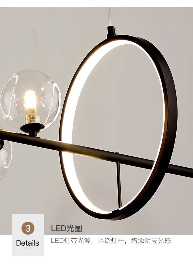 Modern Creative Bubble Chandelier LED Pendant Light Fixture for Living Room Dining Room Bedroom Home Decor Ceiling Lamp