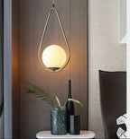Modern Pendant Light Nordic Minimalist Hanging Lamp Ceiling Decoration Glass Ball Lighting Living Bedroom Dining Room