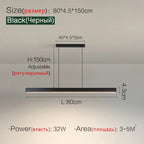 Modern minimalist LED straight strip pendant light, dining table, bar counter, office desk hanging pendant light, home lighting