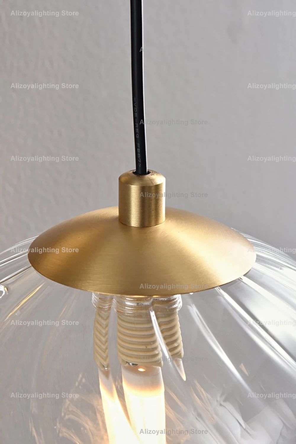 Zoya New Italy Texture Glass Pendant Light Hanging Lamp Lustre Suspension Luminaire Lampen For Dinning Room Living Room Villa