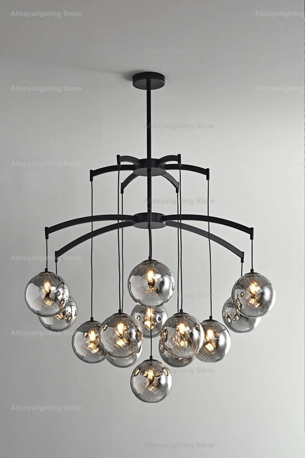 Zoya New Italy Texture Glass Pendant Light Hanging Lamp Lustre Suspension Luminaire Lampen For Dinning Room Living Room Villa