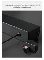 Modern minimalist LED straight strip pendant light, dining table, bar counter, office desk hanging pendant light, home lighting