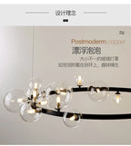 Modern Creative Bubble Chandelier LED Pendant Light Fixture for Living Room Dining Room Bedroom Home Decor Ceiling Lamp
