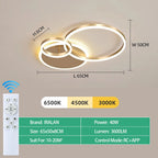 Modern Round Design Living Room Bedroom LED Ceiling Light Golden Ring Light Lighting Decorative Lighting Indoor Chandelier