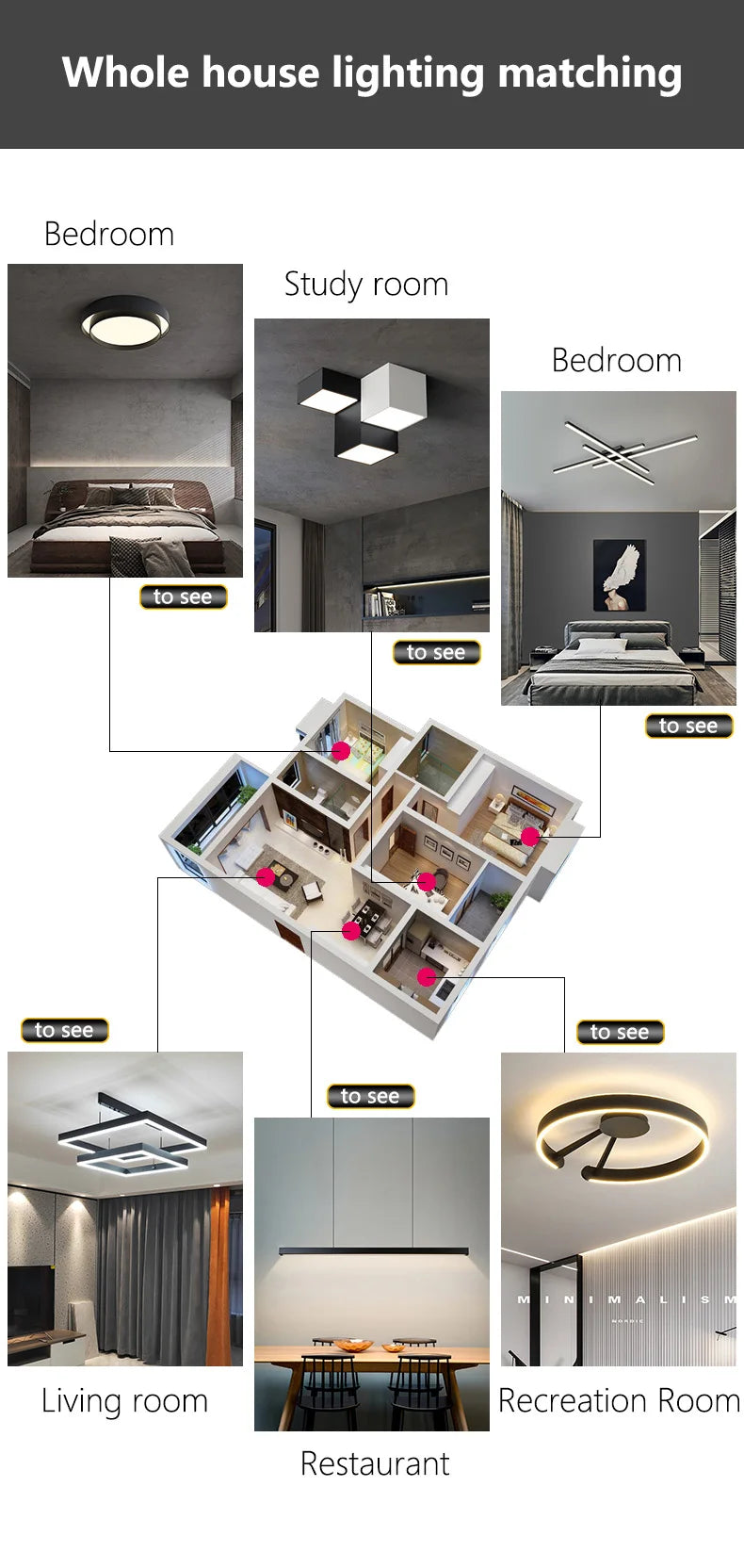 Modern minimalist LED straight strip pendant light, dining table, bar counter, office desk hanging pendant light, home lighting