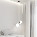 Modern LED Glass Ball LED Pendant Lights Nordic Black Bedroom Hanging Lamp Living Room Dining Decor Lights Fixture
