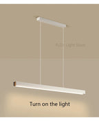 Dining room chandelier Nordic modern lamp dining table bar lamp restaurant lights kitchen lights office company led strip lamps